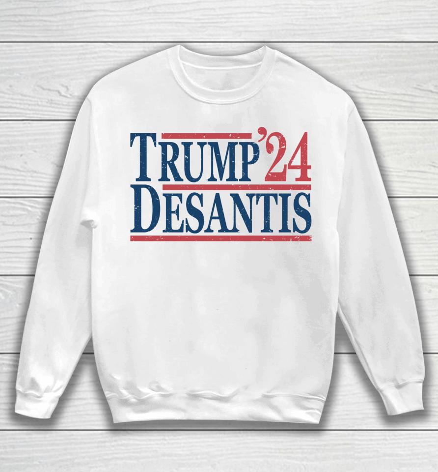 Vintage Donald Trump Ron Desantis 2024 Sweatshirt