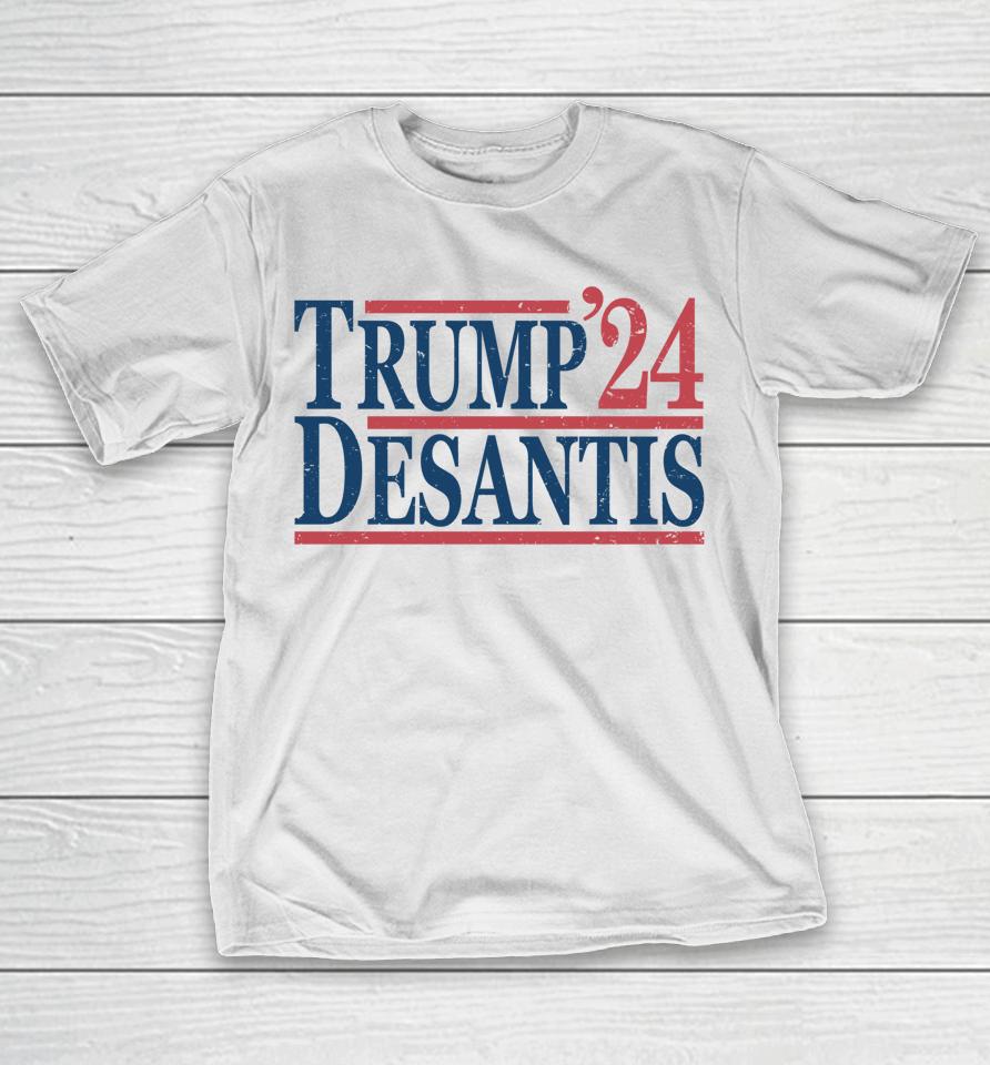 Vintage Donald Trump Ron Desantis 2024 T-Shirt
