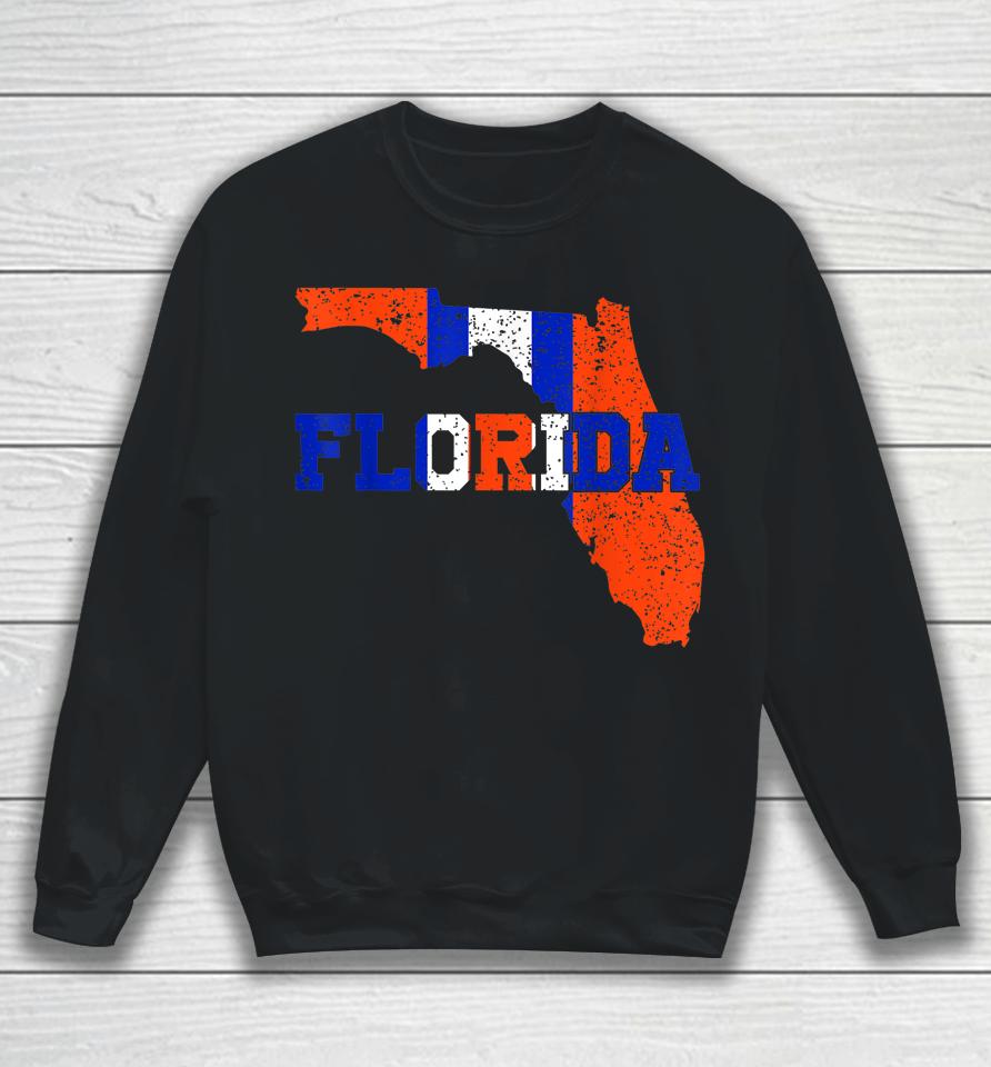 Vintage Florida Map Sweatshirt