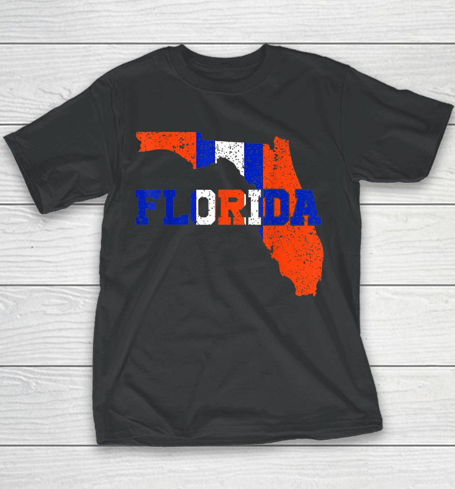 Vintage Florida Map Youth T-Shirt