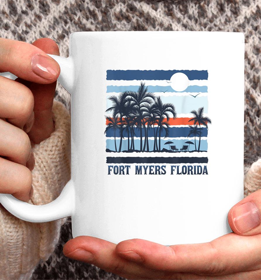 Vintage Fort Myers Florida Summer 80S Beach Souvenirs Coffee Mug