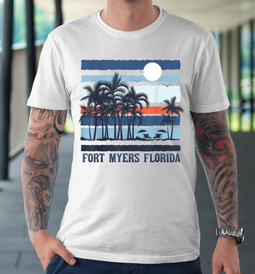 Vintage Fort Myers Florida Summer 80S Beach Souvenirs Premium T-Shirt
