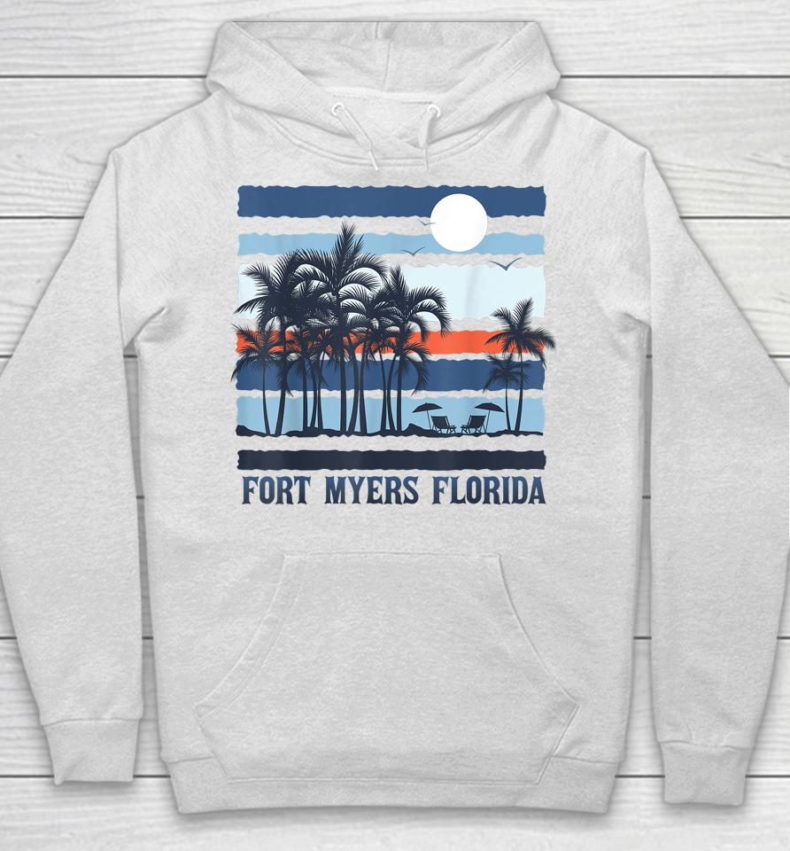 Vintage Fort Myers Florida Summer 80S Beach Souvenirs Hoodie