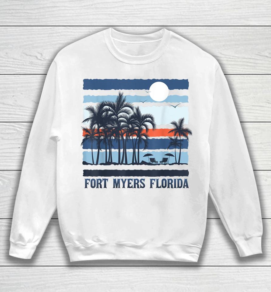 Vintage Fort Myers Florida Summer 80S Beach Souvenirs Sweatshirt