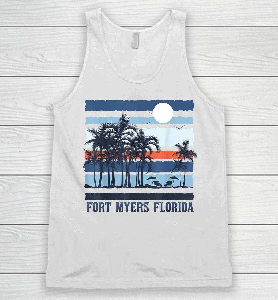 Vintage Fort Myers Florida Summer 80S Beach Souvenirs Unisex Tank Top