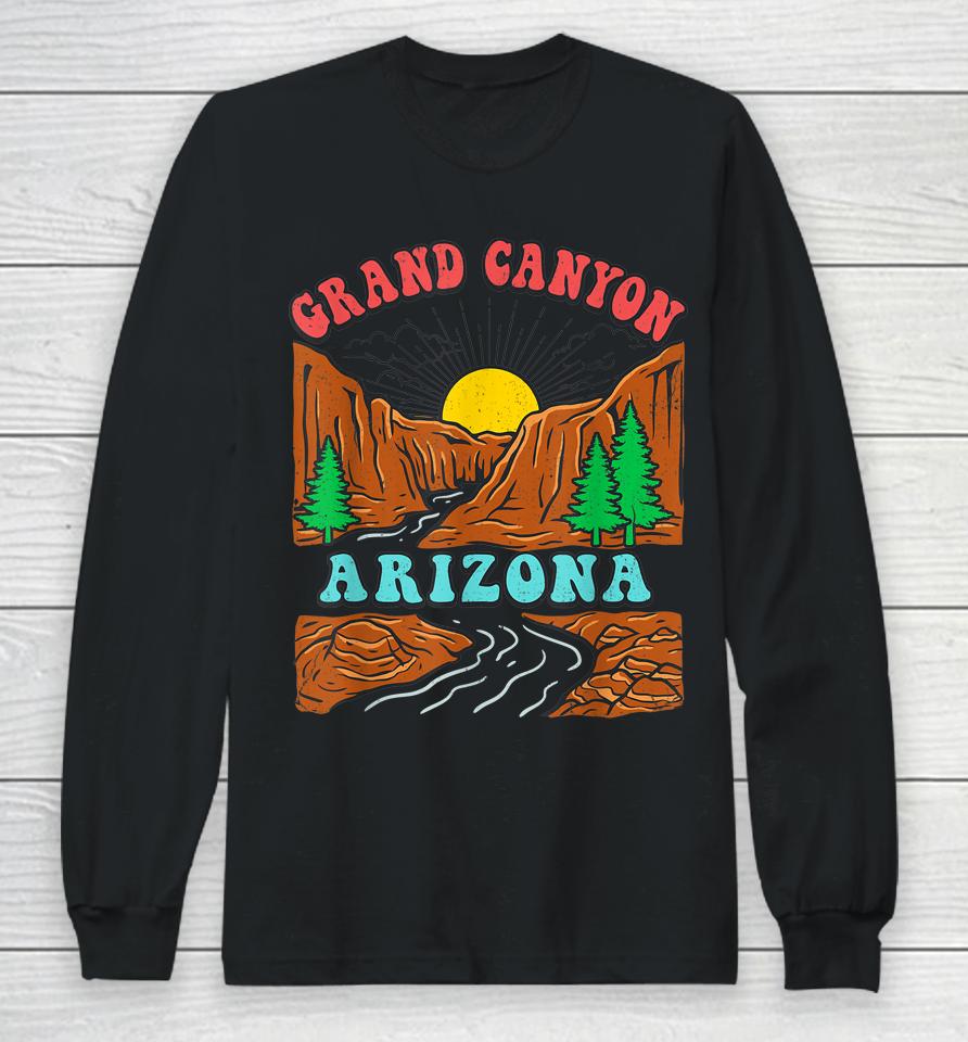 Vintage Grand Canyon National Park Arizona Pride Mountain Long Sleeve T-Shirt