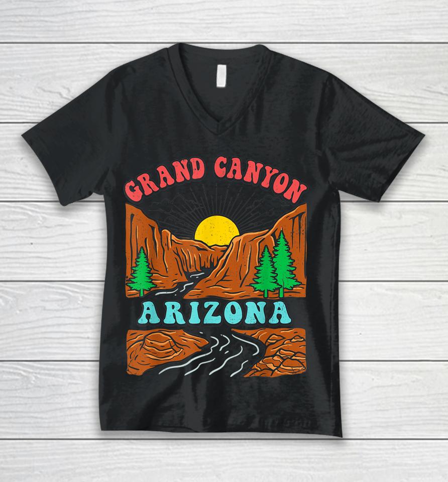 Vintage Grand Canyon National Park Arizona Pride Mountain Unisex V-Neck T-Shirt