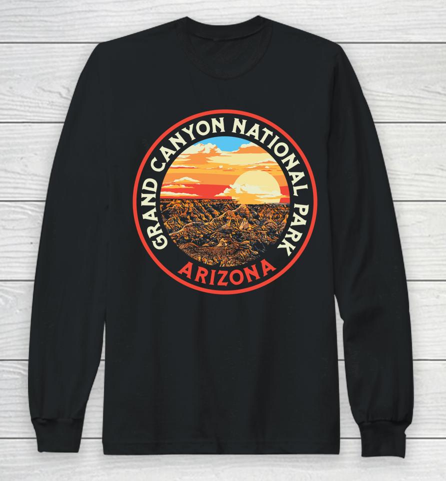 Vintage Grand Canyon National Park Retro 80S Graphic Long Sleeve T-Shirt