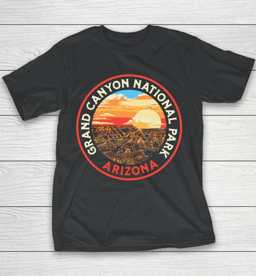 Vintage Grand Canyon National Park Retro 80S Graphic Youth T-Shirt