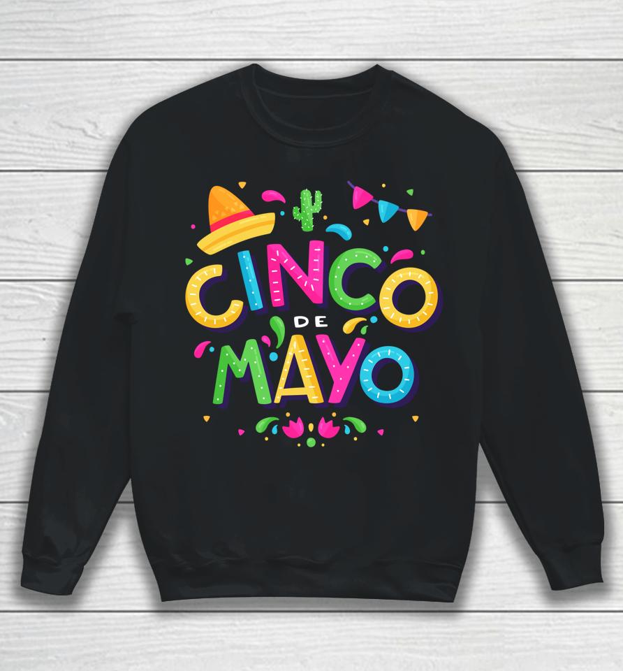 Vintage Happy Cinco De Mayo Mexico Sweatshirt