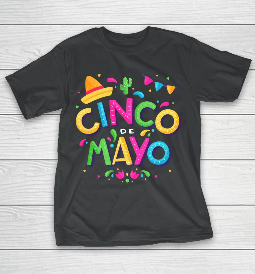 Vintage Happy Cinco De Mayo Mexico T-Shirt