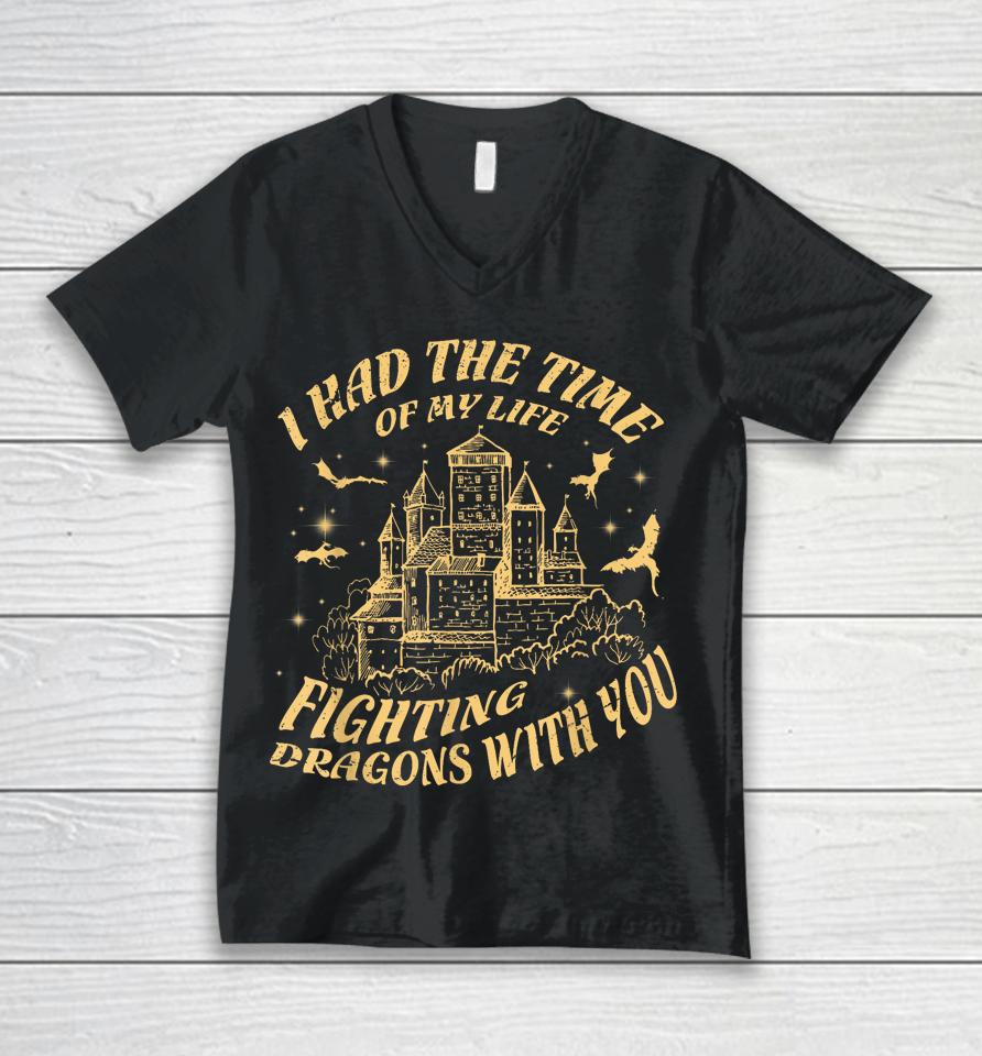Vintage I Had The Time Of My Life Fighting Dragons With You Unisex V-Neck T-Shirt