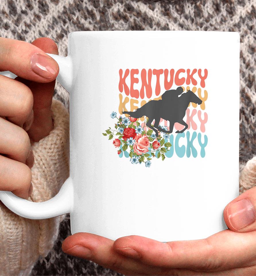 Vintage Kentucky Retro Horse Racing Derby Coffee Mug