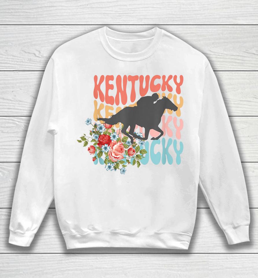 Vintage Kentucky Retro Horse Racing Derby Sweatshirt