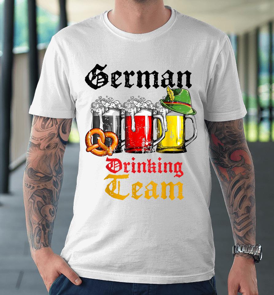 Vintage Oktoberfest Beer German Of Flag Premium T-Shirt