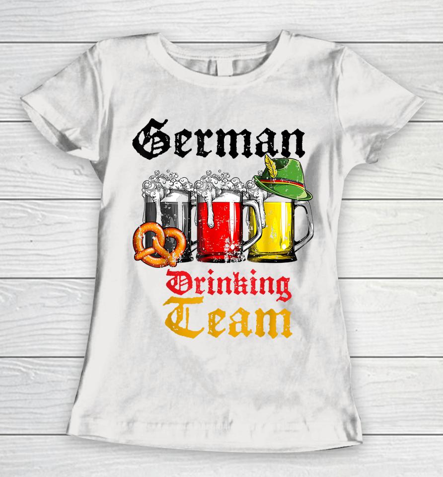 Vintage Oktoberfest Beer German Of Flag Women T-Shirt