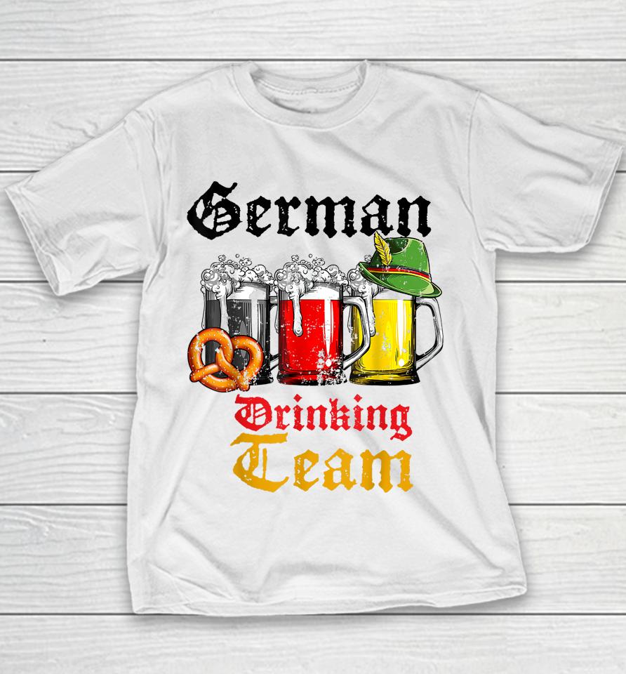 Vintage Oktoberfest Beer German Of Flag Youth T-Shirt