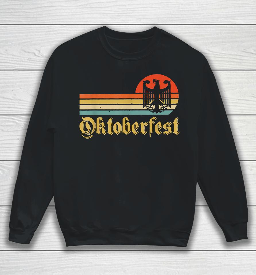 Vintage Oktoberfest German Flag Beer Drinking Sweatshirt