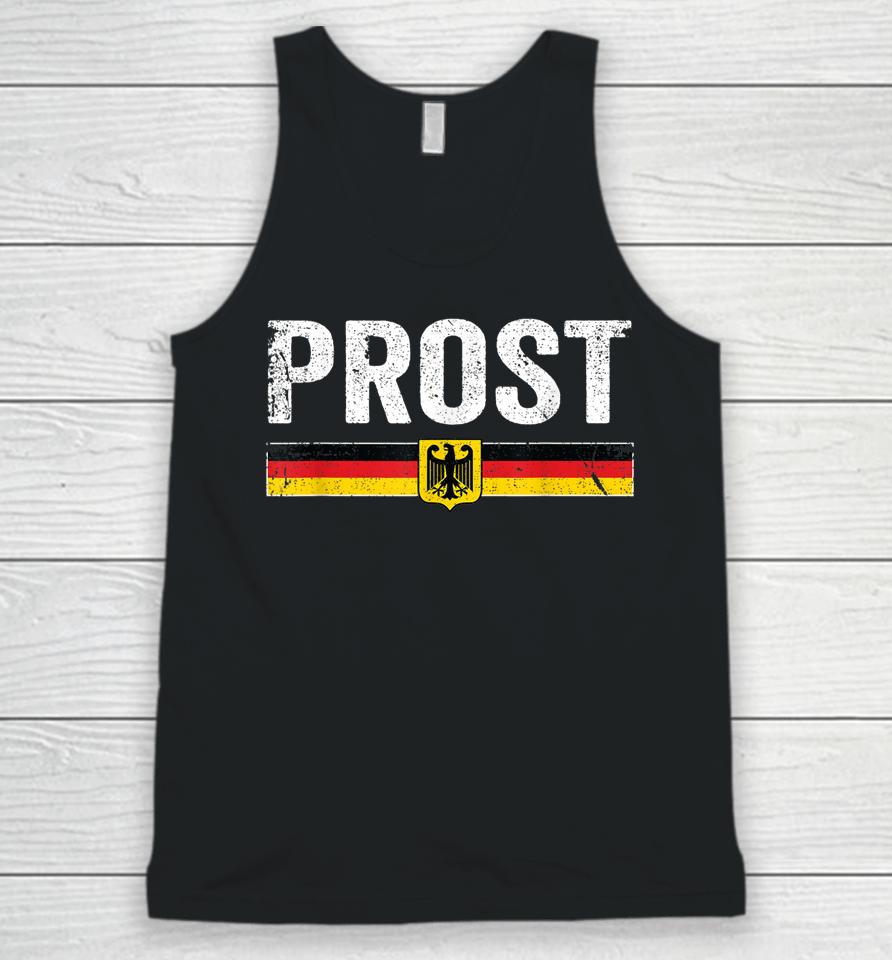 Vintage Oktoberfest German Flag Prost Unisex Tank Top