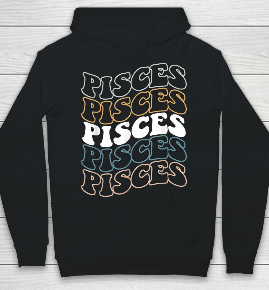 Vintage Pisces Zodiac Tee Birthday Gifts For Pisces Hoodie