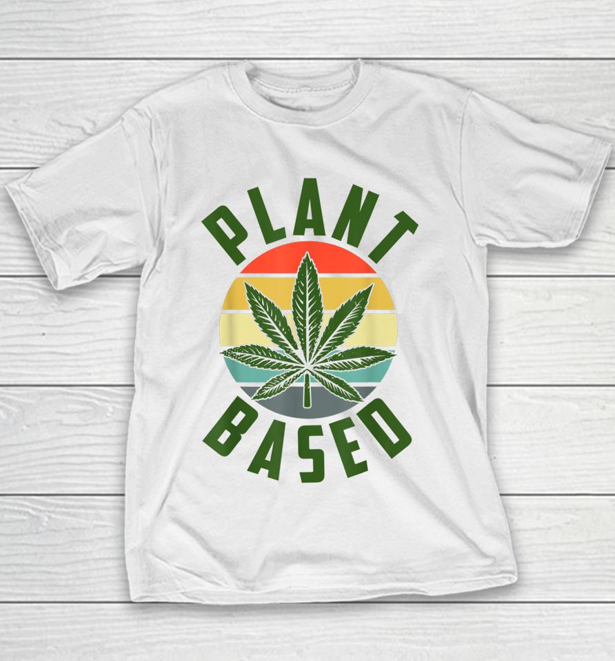 Vintage Plant Manager Cannabis Leaf Marijuana Weed Youth T-Shirt