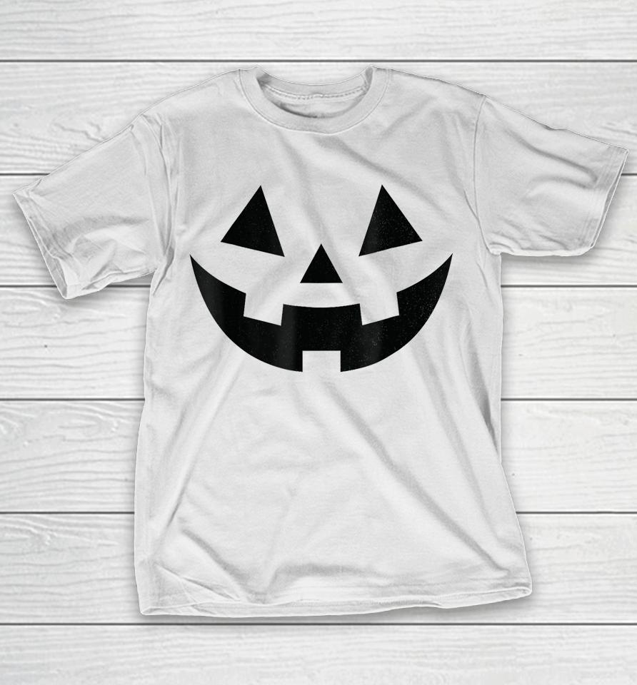 Vintage Pumpkin Face Jackolantern Jack O Lantern Halloween T-Shirt