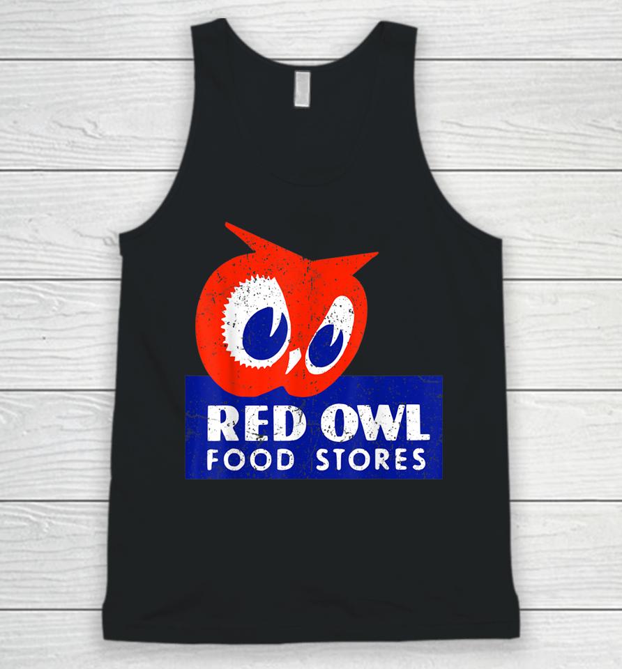 Vintage Red Owl Groceries Defunct Grocery Store Unisex Tank Top