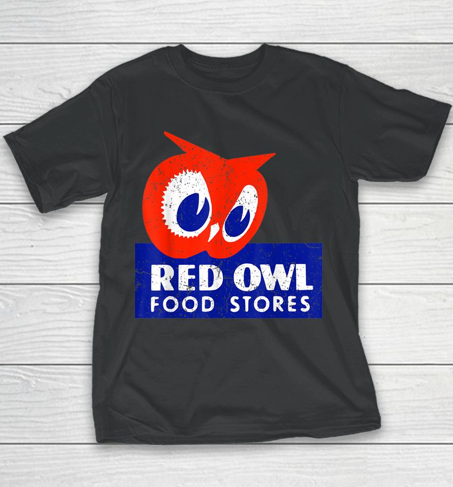 Vintage Red Owl Groceries Defunct Grocery Store Youth T-Shirt