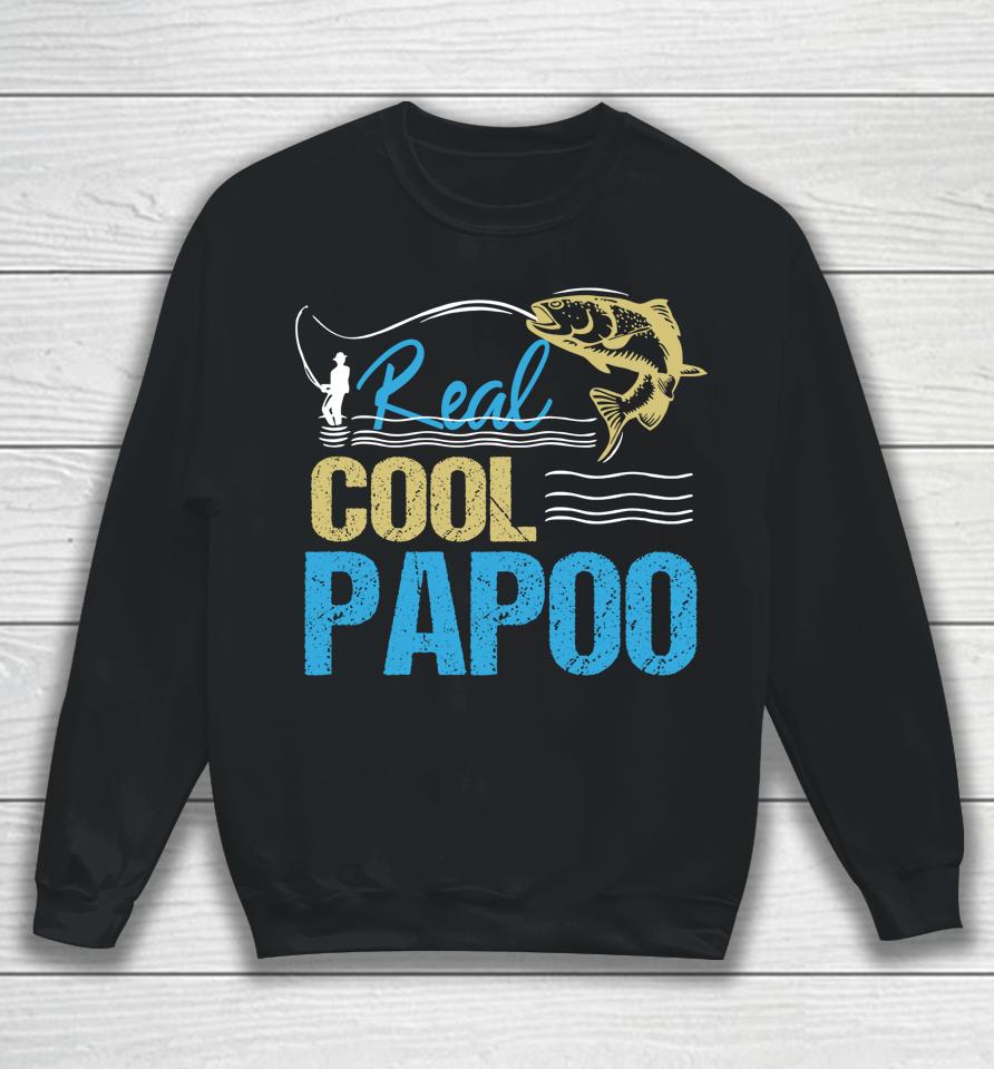 Vintage Reel Cool Papoo Fishing Daddy Grandpa Father's Day Sweatshirt
