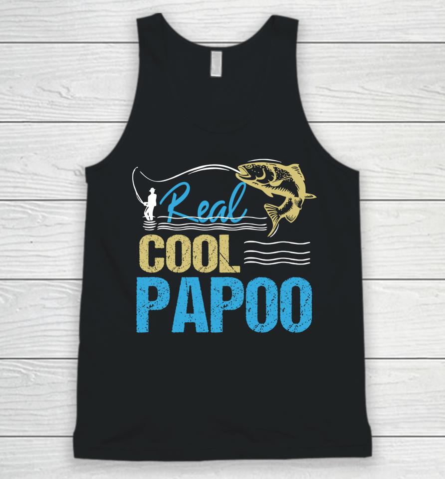 Vintage Reel Cool Papoo Fishing Daddy Grandpa Father's Day Unisex Tank Top