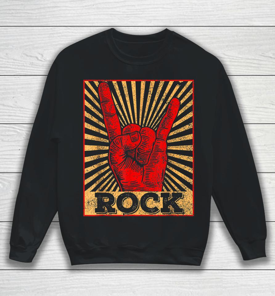 Vintage Rock N Roll Concert Band Retro Tee Gift Sweatshirt