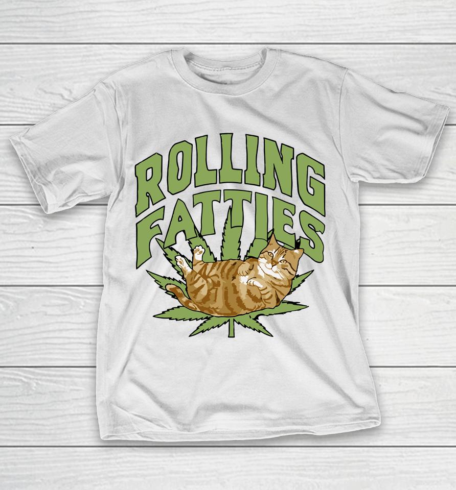 Vintage Rolling Fatties Cat Retro Kitty Kitten Meow T-Shirt