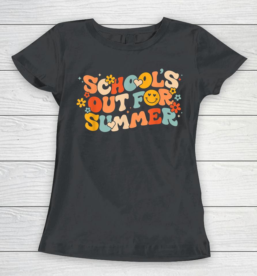 Vintage Schools Out For Summer Ladies Women Kids Teacher Women T-Shirt