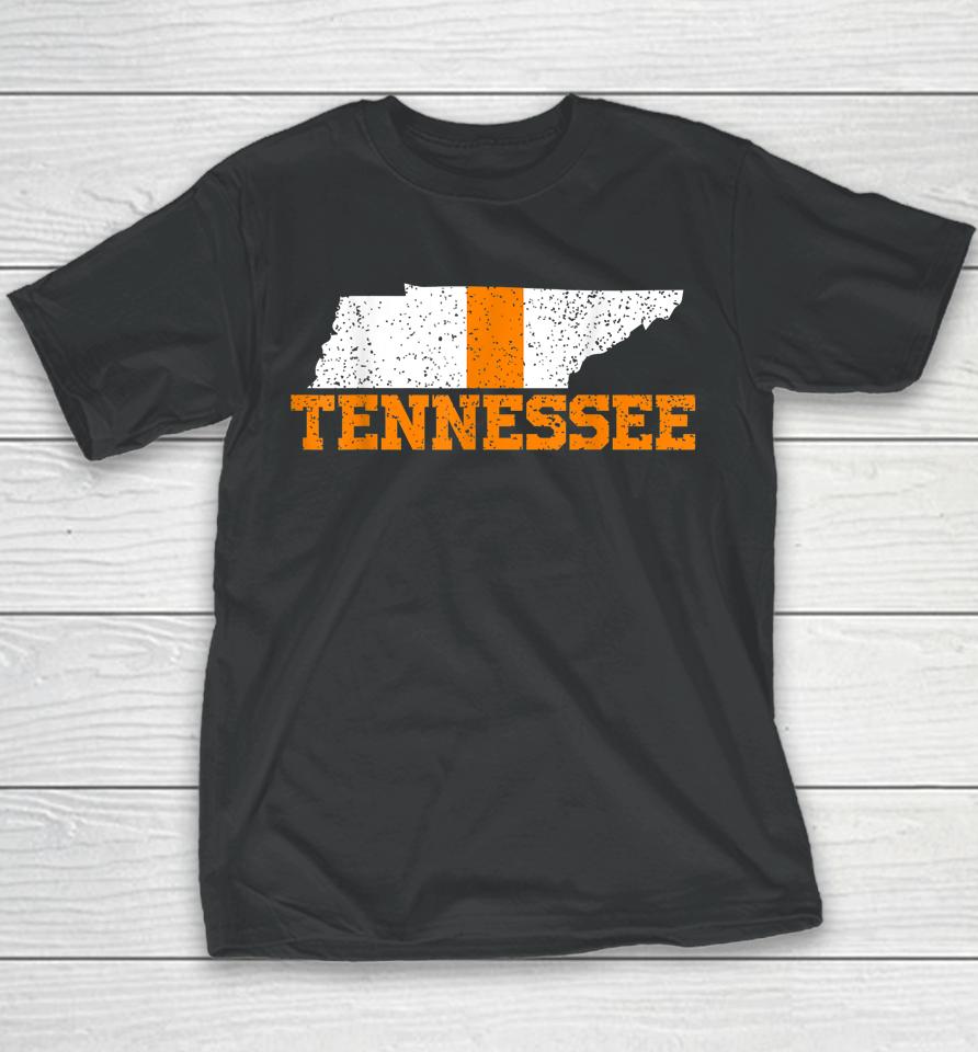 Vintage Tennessee Map Youth T-Shirt