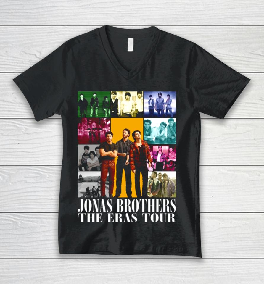 Vintage The Tour 2023 Jonas Brothers Jb The Album Waffle House Unisex V-Neck T-Shirt