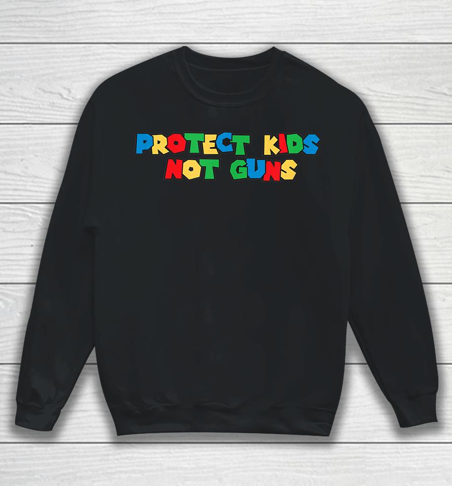 Vintage Video Game Protect Kids Not Guns Sweatshirt