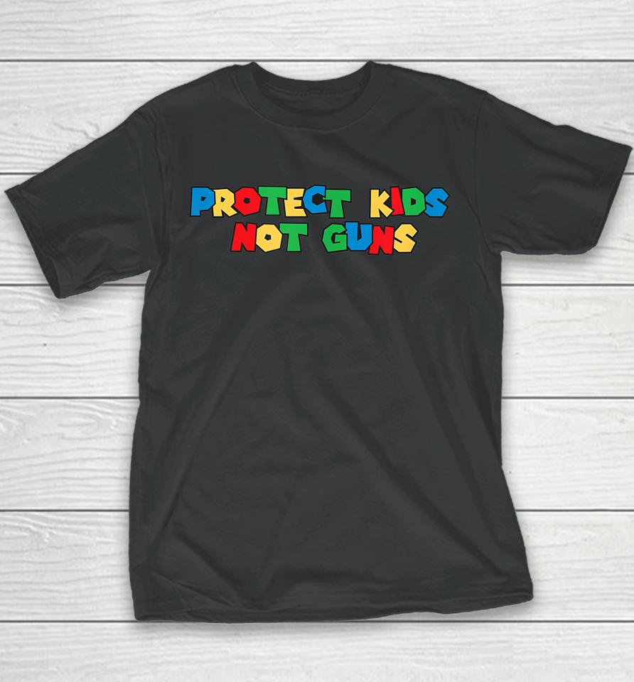 Vintage Video Game Protect Kids Not Guns Youth T-Shirt