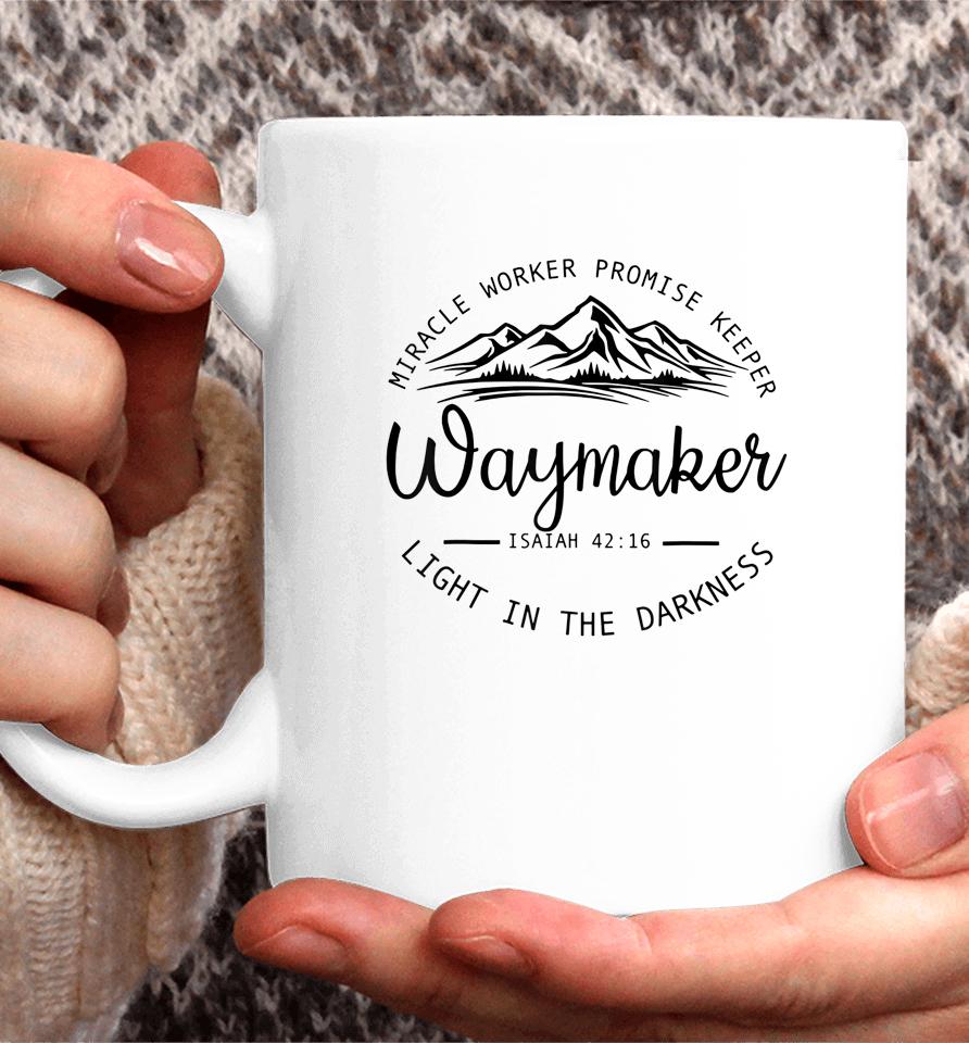 Vintage Waymaker Promise Keeper Miracle Worker Christian Coffee Mug