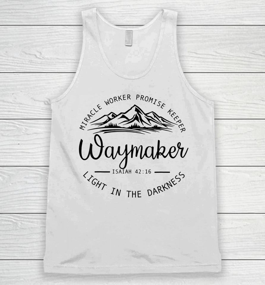 Vintage Waymaker Promise Keeper Miracle Worker Christian Unisex Tank Top