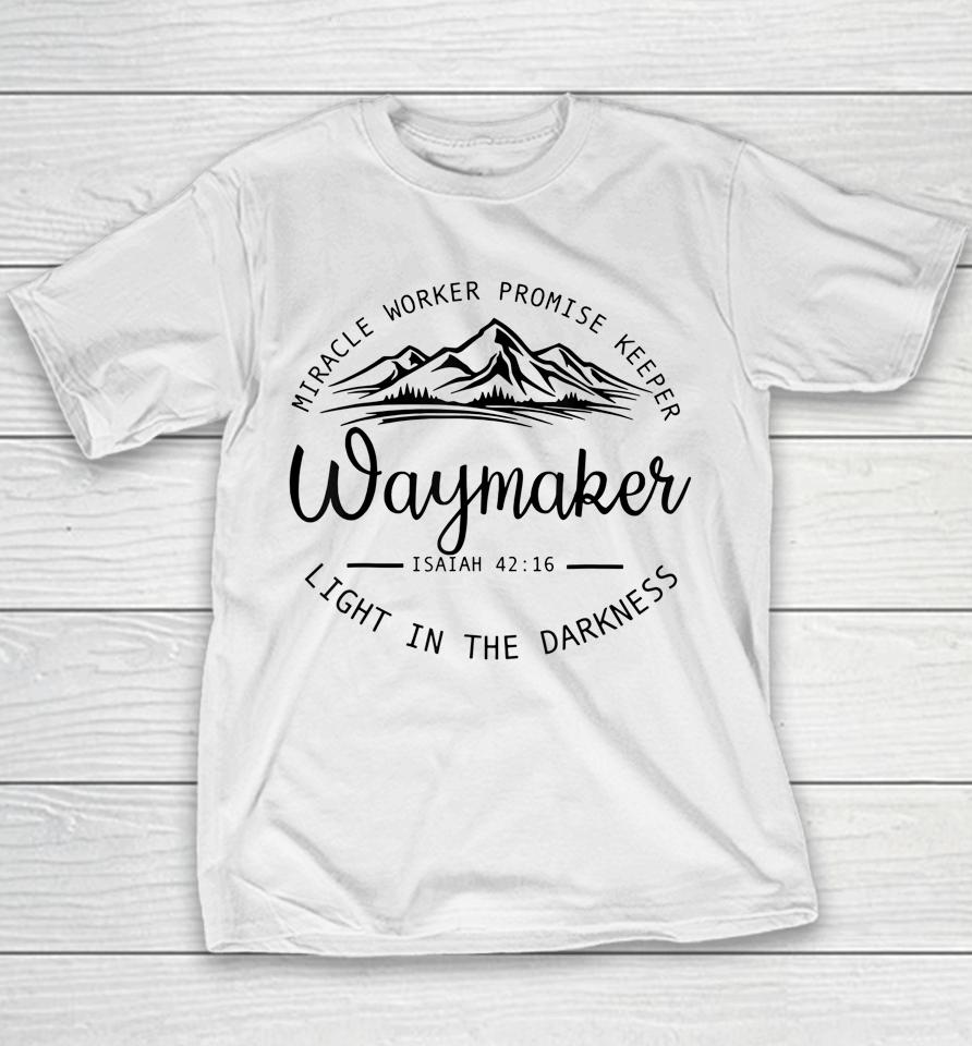 Vintage Waymaker Promise Keeper Miracle Worker Christian Youth T-Shirt