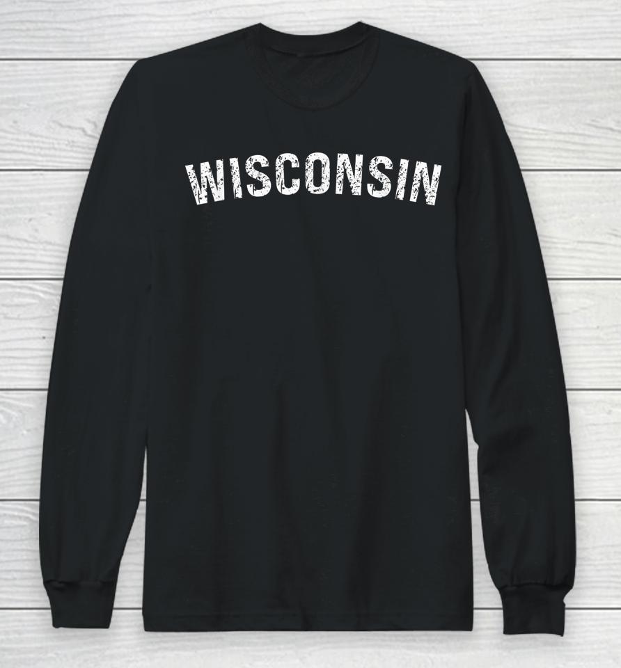 Vintage Wisconsin Long Sleeve T-Shirt
