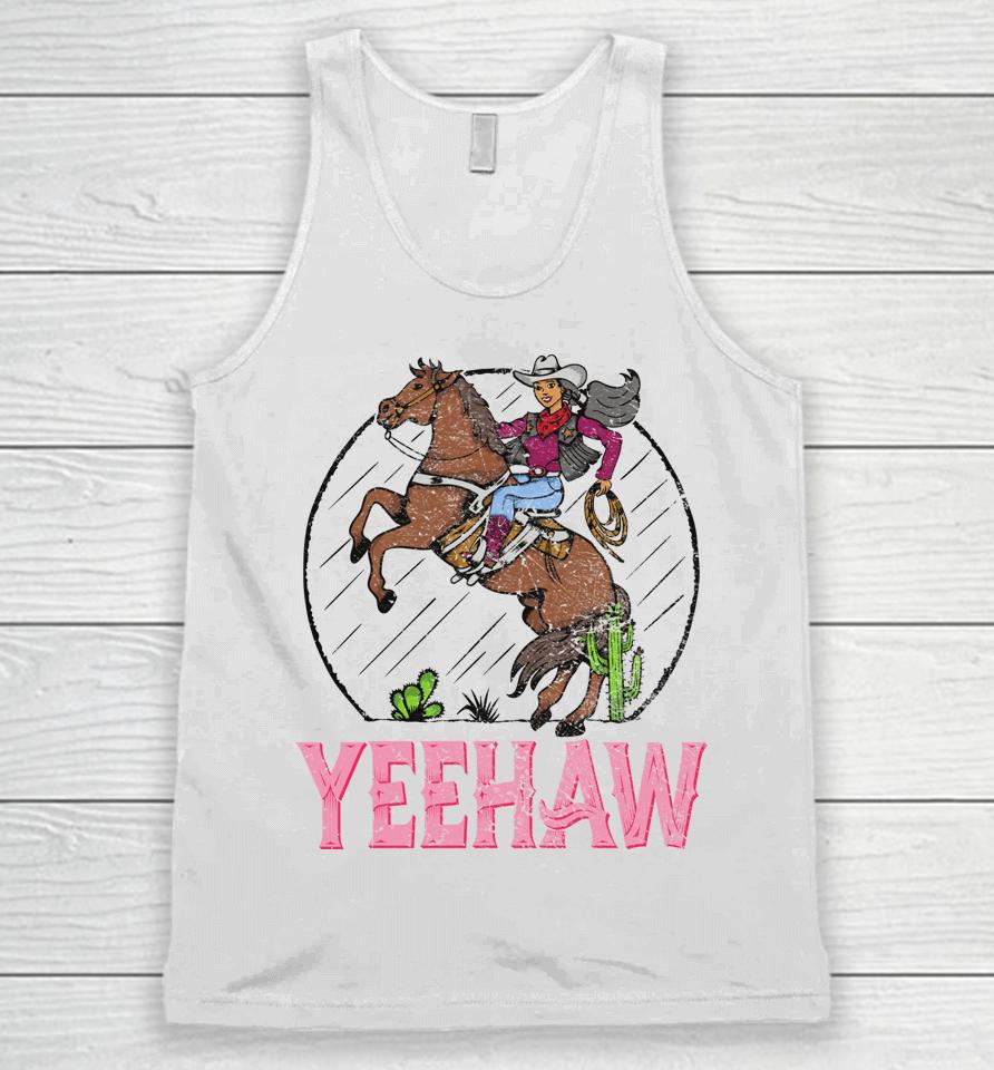 Vintage Yeehaw Howdy Rodeo Western Country Southern Cowgirl Unisex Tank Top