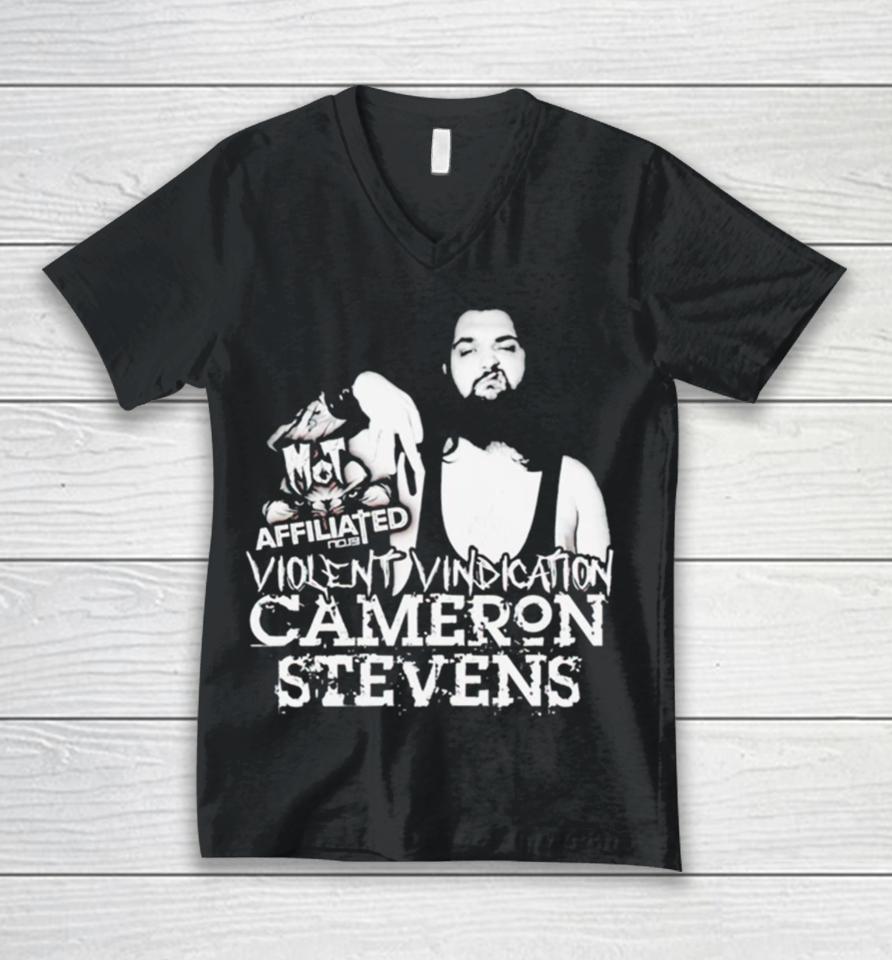 Violent Vindication Cameron Stevens Unisex V-Neck T-Shirt