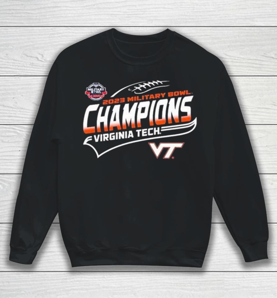 Virginia Tech 2023 Military Bowl Champions Sweatshirt