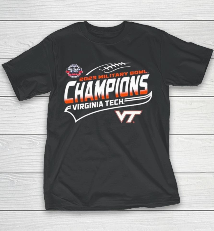 Virginia Tech 2023 Military Bowl Champions Youth T-Shirt
