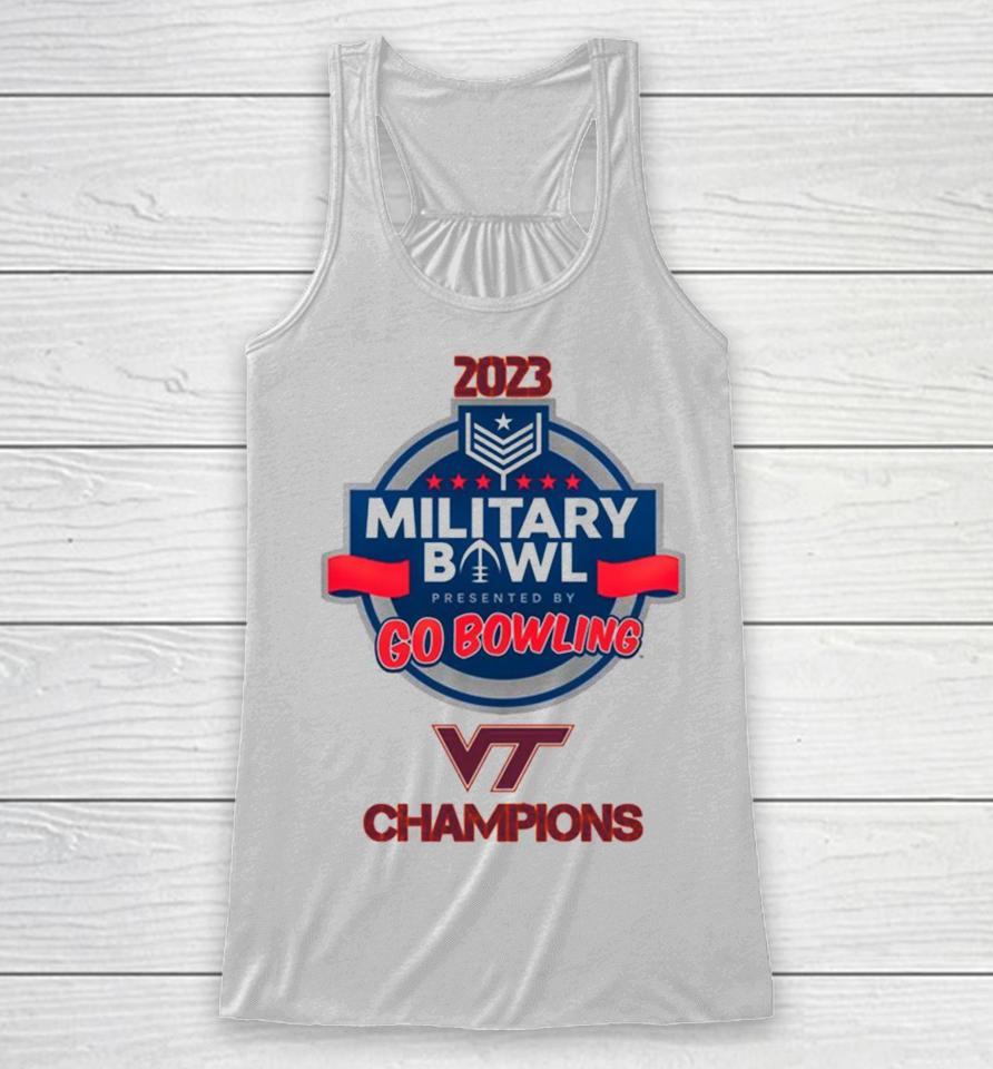 Virginia Tech Hokies 2023 Military Bowl Champions Racerback Tank