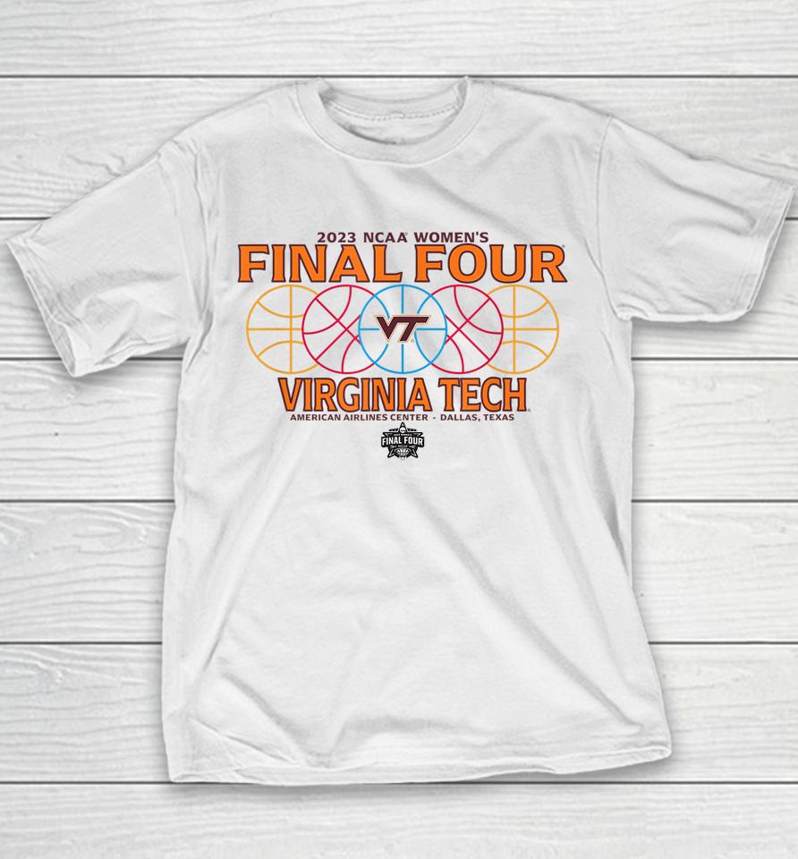 Virginia Tech Hokies Final Four 2023 Women's Basketball Youth T-Shirt