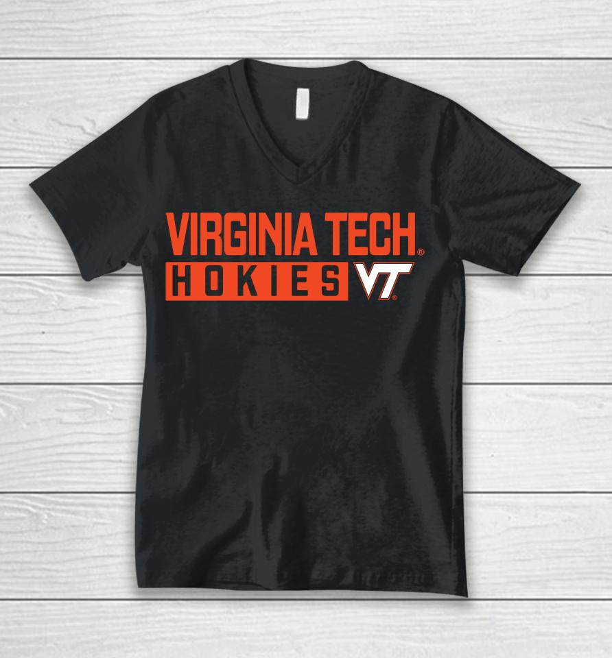 Virginia Tech Hokies Impact Knockout Champion Unisex V-Neck T-Shirt