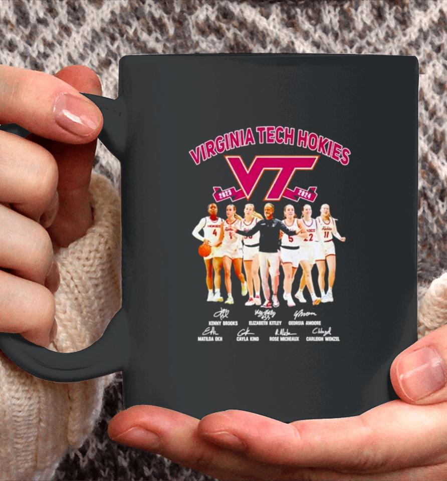 Virginia Tech Hokies Women’s Basketball 2023 2024 Signatures Coffee Mug