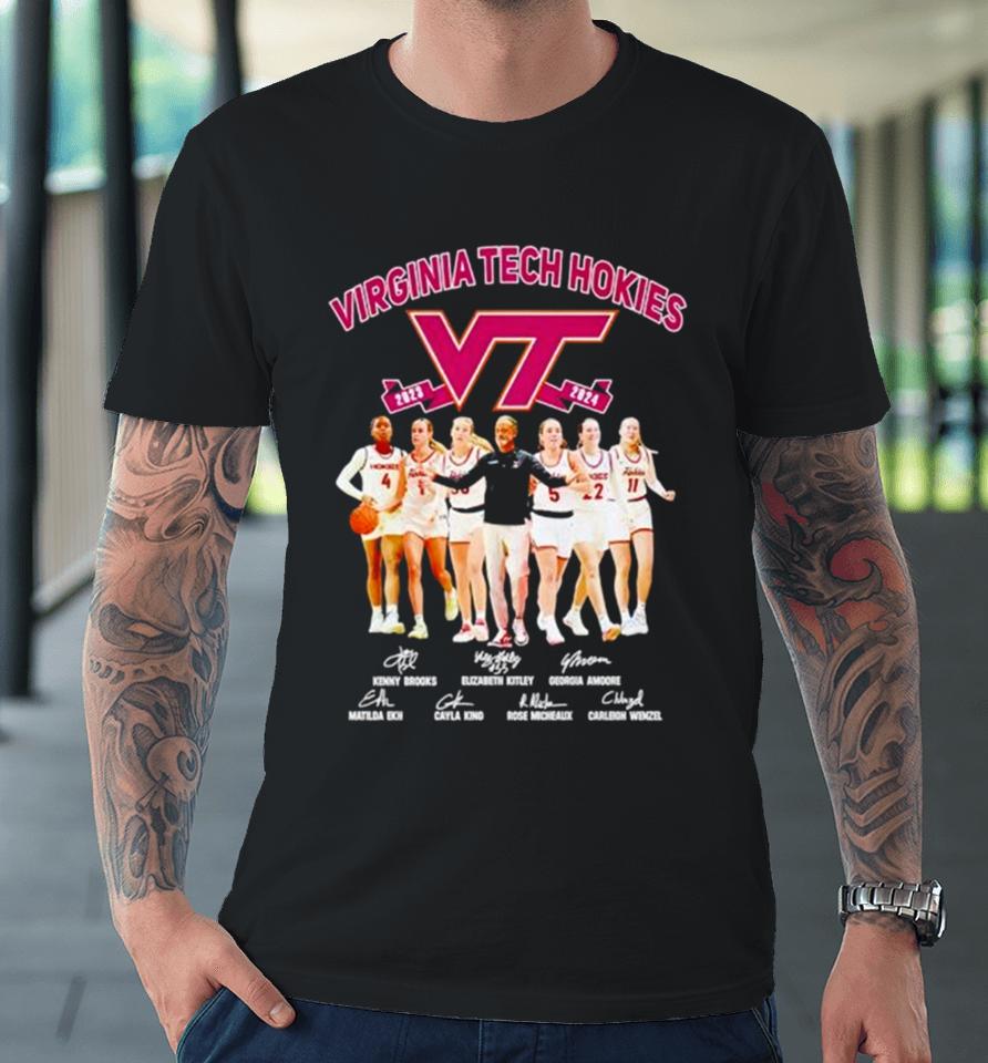 Virginia Tech Hokies Women’s Basketball 2023 2024 Signatures Premium T-Shirt